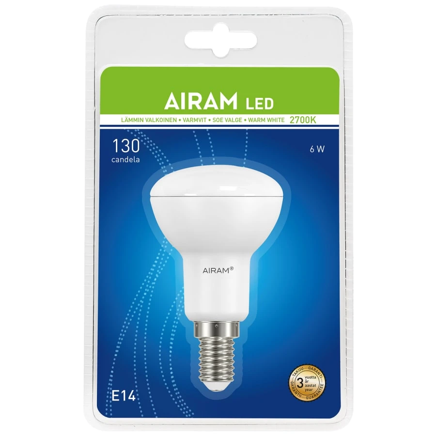 Airam Led E14 R50 6W Kohdelamppu 3 Airam Led E14 R50 6W Kohdelamppu