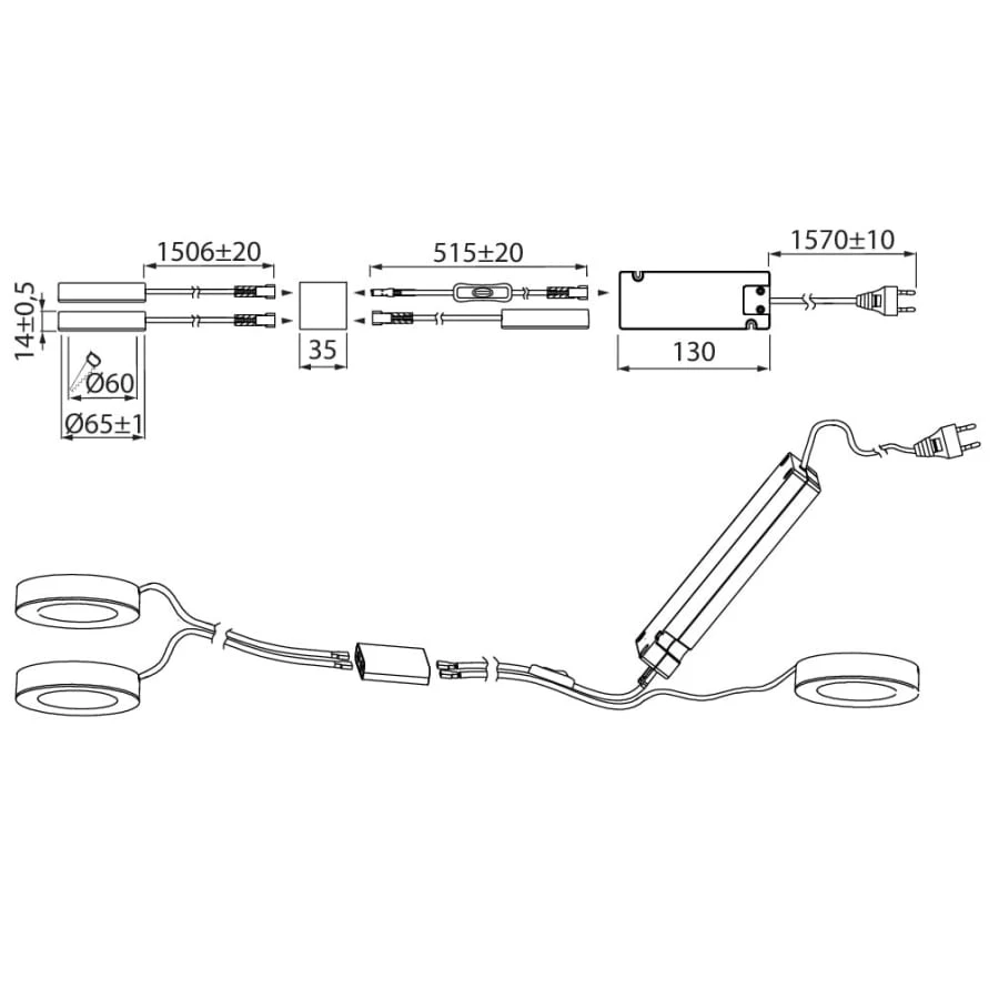 Airam Auri 3 X 150lm Led-alasvalosetti 7 Airam Auri 3 X 150lm Led-alasvalosetti - Image 5