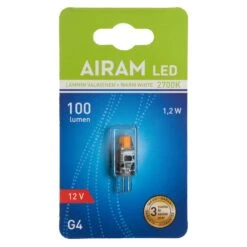 Airam G4 12v 100lm Ledlamppu 7 Airam G4 12v 100lm Ledlamppu -Airam Halpakauppa 6435200203656 2
