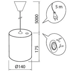 Airam Fiora IP20 800lm Led-kasviriippuvalaisin -Airam Halpakauppa 6435200228246 4