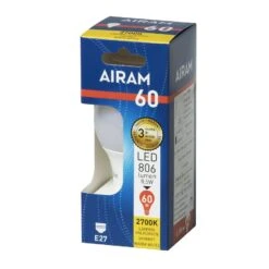Airam E27 806 Lm Opaali Led Vakiolamppu -Airam Halpakauppa 6435200242402 2