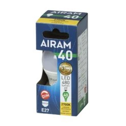 Airam E27 480 Lm Himmennettävä Opaali Led Koristelamppu 5 Airam E27 480 Lm Himmennettävä Opaali Led Koristelamppu -Airam Halpakauppa 6435200244390 2