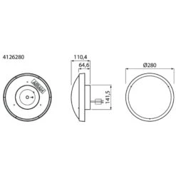 Airam Zeo Duo 280mm 3000/4000K Ledplafondi Kattopistotulpalla -Airam Halpakauppa 6435200249098 5