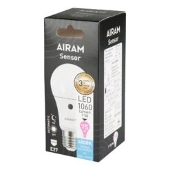Airam Sensor E27 10,7W 4000K 1060lm Led Vakiolamppu Hämäräkytkimellä