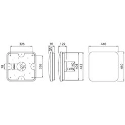 Airam Gaia Slim Square IP20 22W 44cm Led-plafondi -Airam Halpakauppa 6435200258663 5