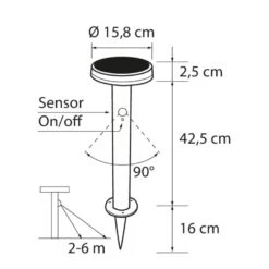 Airam Alan Solar 45cm Pihavalaisin -Airam Halpakauppa 6435200263254 3