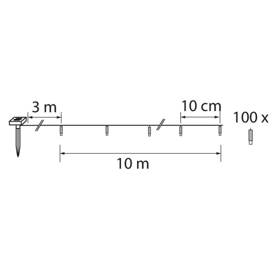 Airam Kilau Solar 100led 9,9m Valolanka 6 Airam Kilau Solar 100led 9,9m Valolanka - Image 4