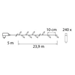Airam SmartHome 24m 240-os Etäohjattava Ulkovalosarja -Airam Halpakauppa 6435200280701 5