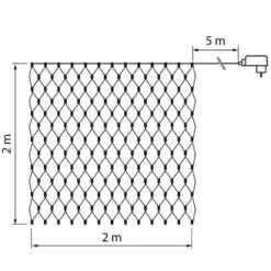 Airam SmartHome 2x2m 160-os Etäohjattava Valoverkko -Airam Halpakauppa 6435200280718 4