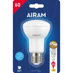 Airam E27 R63 5,4W 4000K 700lm/200cd Led Kohdelamppu 5 Airam E27 R63 5,4W 4000K 700lm/200cd Led Kohdelamppu -Airam Halpakauppa 6435200284839
