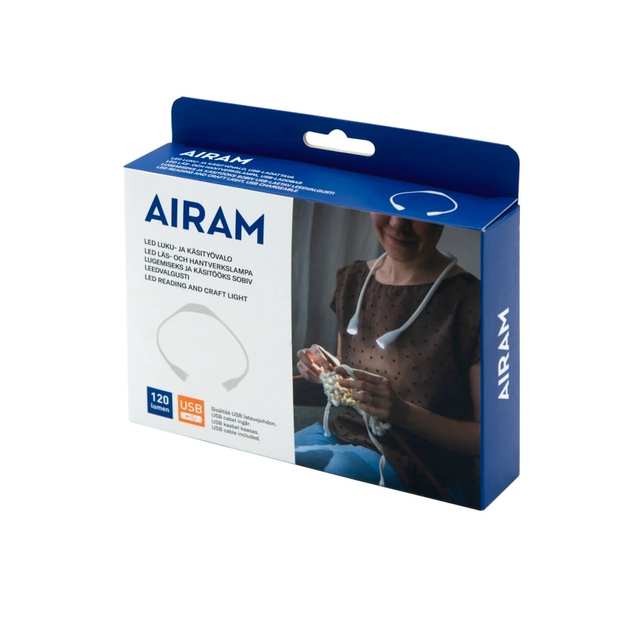 Airam USB 120lm Led Luku- Ja Käsityövalo 4 Airam USB 120lm Led Luku- Ja Käsityövalo - Image 2
